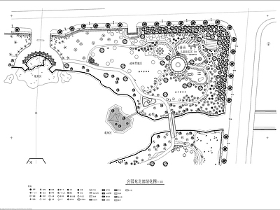 公园景观绿化平面布置图