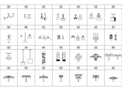 灯具立面 图库