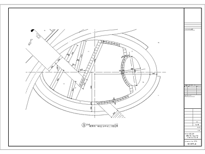椭圆形广场 施工图