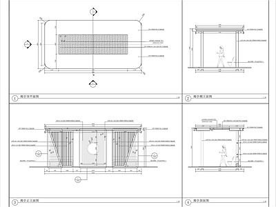 现代景观亭全套 施工图