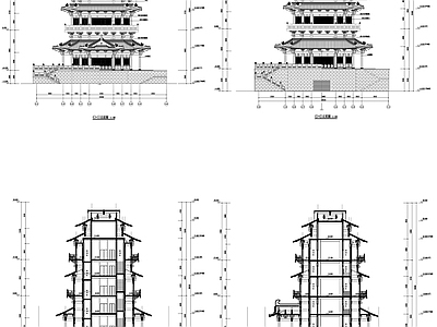 秦东阁古建筑 施工图