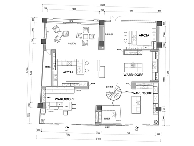 橱柜展厅全套图纸 施工图