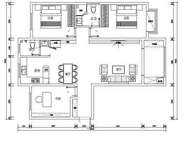 现代公寓家装全套 施工图