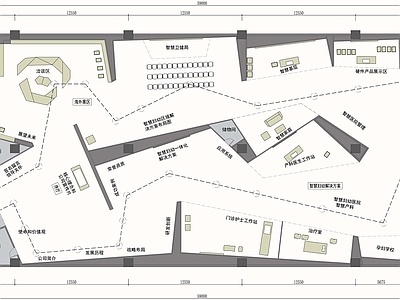 智慧医院展厅平面图
