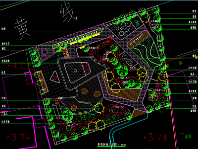公园景观平面布置图
