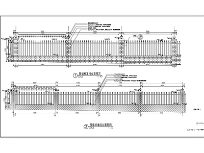 铸铁围墙详图 施工图