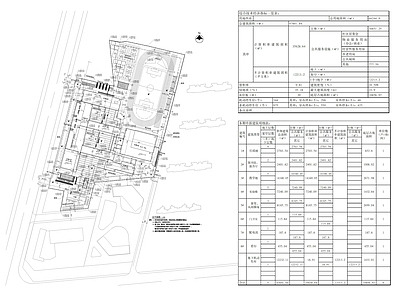 中学校园总图 施工图