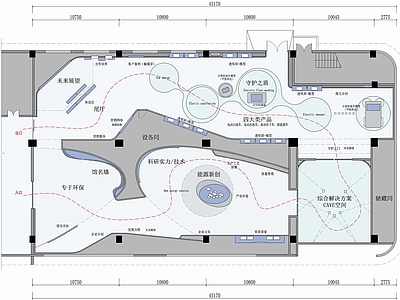 能源展厅平面布置图