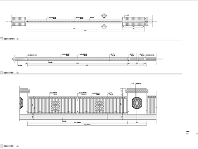 围墙详图 施工图