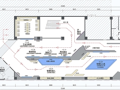 智慧工厂展厅平面图