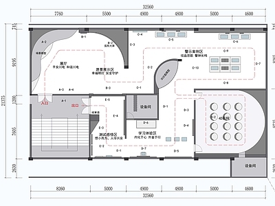 自贡电网展厅平面图