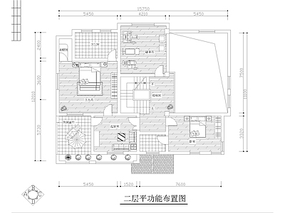 中式平层家装 施工图