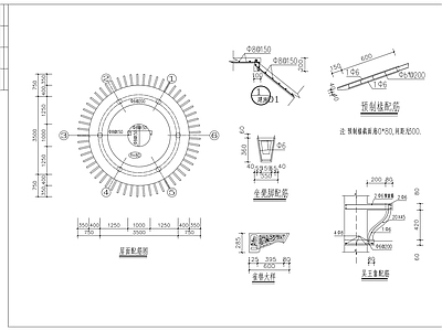 特色仿古圆亭大样 施工图