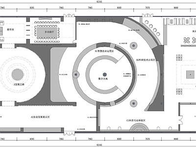 科技农业展厅平面图