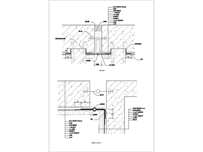 外墙防水详图变形缝防水节点 施工图