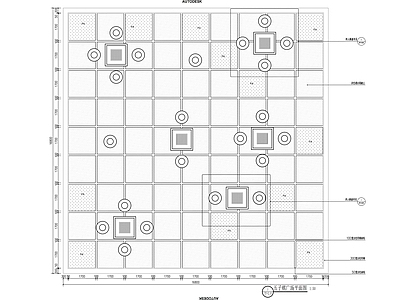 五子棋广场详图 施工图