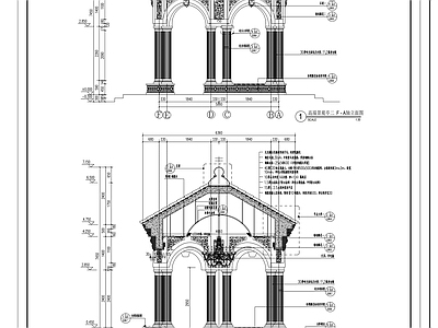 高端景观亭 施工图
