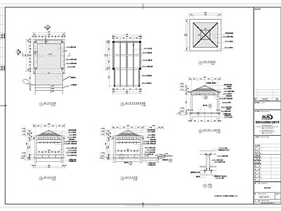 景观亭 施工图