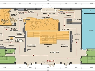 空降兵军史展厅平面图