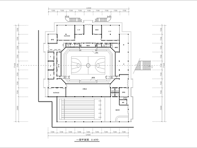 某公园内体育馆建筑 施工图