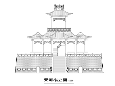 古建筑平立面图