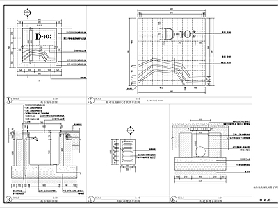 拖把池缝隙式排水沟 施工图