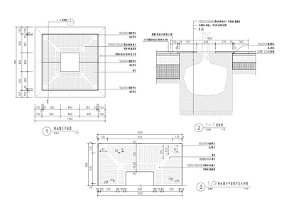 新款铸铁树池篦子 施工图