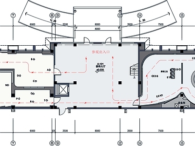 科技展厅平面图