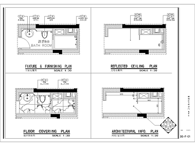 各类卫生间 施工图