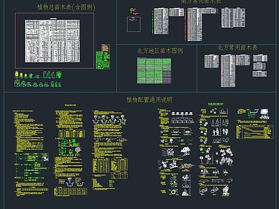 苗木表图例说明