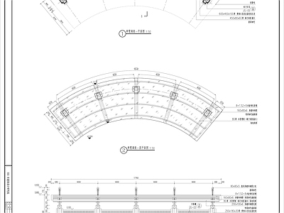 单臂廊架详图 施工图