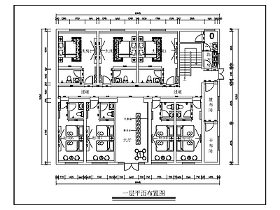 青山宾馆室内装修 施工图