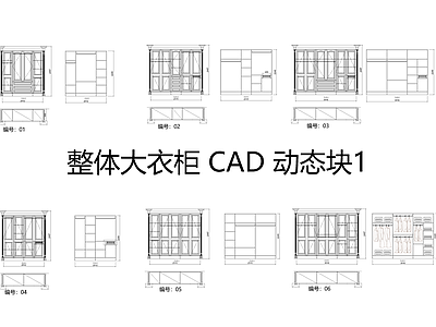 衣柜可动态图块