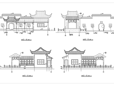 中式古建水榭 施工图