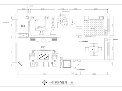 复式住宅室内 施工图