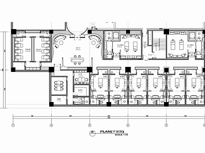 800㎡SPA中心室内 施工图