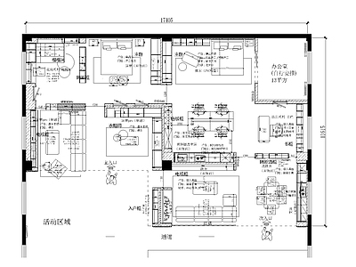 索菲亚全屋定制展厅平面图