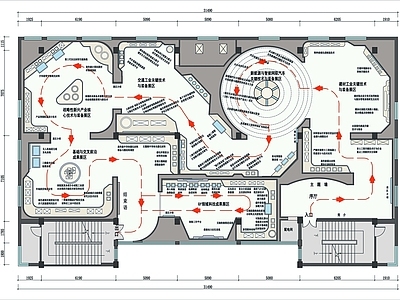 企业科技展厅平面图