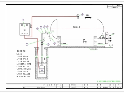 压力罐安装示意图 施工图