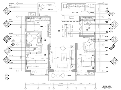 精品简欧样板房全套 施工图 平层