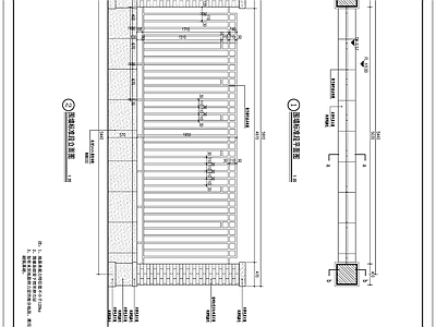 铁艺围墙 施工图
