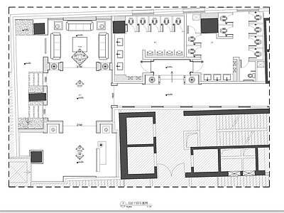 餐厅公共卫生间 施工图