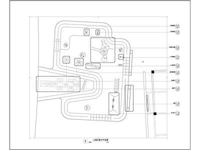 儿童活动区 施工图 游乐园