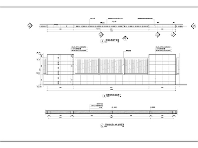围墙标准段详图 施工图