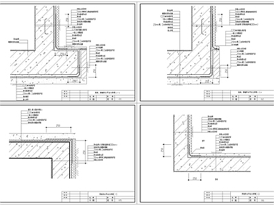 建筑各部位防水节点 施工图 建筑通用节点