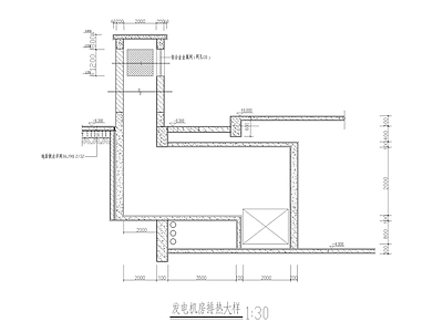 发电机房排热大样 施工图 建筑通用节点