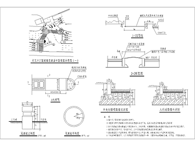 交叉口缘石坡道示意 施工图