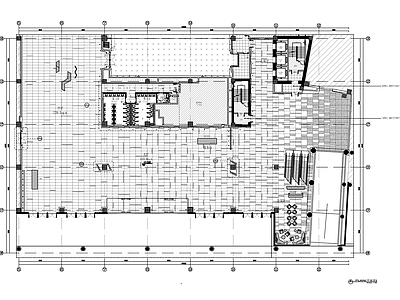 1800㎡大厅公区室内 施工图