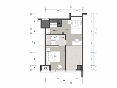 loft公寓样板房 施工图