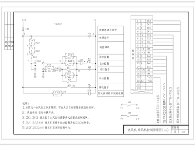 送风机排风机控制原理 施工图